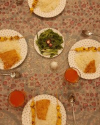 جوجه تابه ای ....حلوا (افطاری)