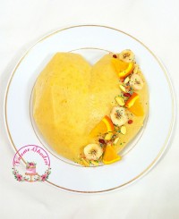 فرنی قالبی زعفرانی