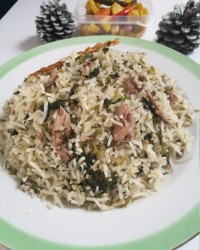 گشنیز پلو باتن ماهی
