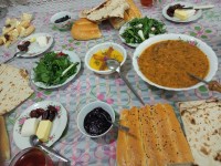 سفره ساده افطار