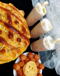 معجون لیوانی نان شیرین رمضان_زولبیا و بامیه خونگی