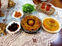 رمضان الکریم افطار آش آلو