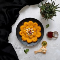 حلوای شیر زعفرانی