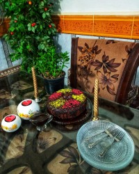 کیک خیس شکلاتی کیک تولد ورق بزنید