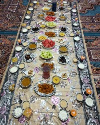 سفره افطارمون باخانواده شوهرم .