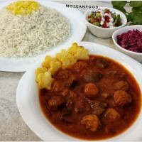 خورش آلو با گوشت