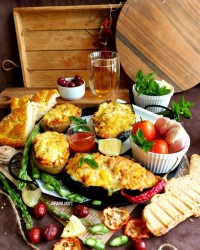 بادمجان و سیبزمینی شکم پر (ترکیه ی)