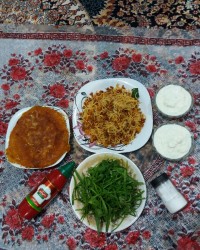 ماکارانی با ته دیگ طلایی