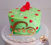 کیک جذاب بهاری عاشقونه