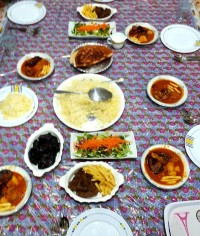 سفره شام
