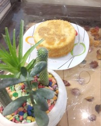 کیک کره ای فوری با آرد برنج