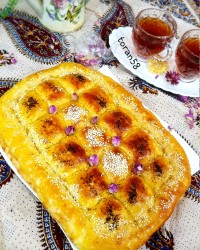 نان پیده ترکی ..نان رمضان...وچای تازه دم..