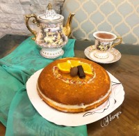 کیک نارگیلی با روکش کرم نارگیلی