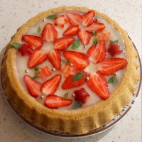 تارت کیک توت فرنگی