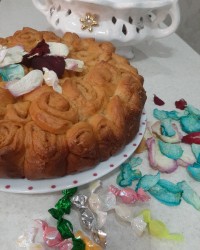 نان رول دارچینی بدون فر