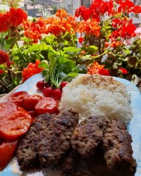 کتلت گوشت و سبزی جاتون سبز