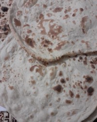 نان تنوری خونگی وسالاد فتوش