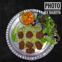 بـاقالی پلـو بـا کـبـاب تابـه ای