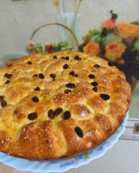 نان کرنبری کشمش و پرتقال