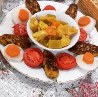 کباب مرغ تابه ای