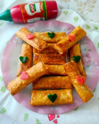 بورک قارچ و مرغ