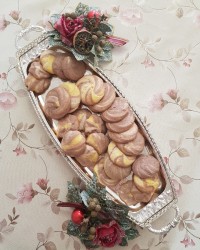 شیرینی خشک با سفیده تخم مرغ