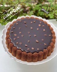 کیک موکا با سس موکا