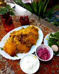 لوبیا پلو تقدیم نگاهتون