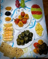 دلمه برگ مو لرستان