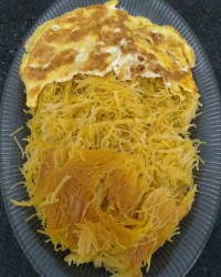 بلالیت با طعم شیرین و خیلی خوشمزه همراه با تخم مرغ