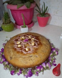 کیک گل محمدی