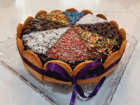 کیک روکش شکلاتی