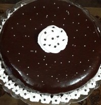 کیک باروکش گاناش