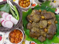 دلمه ی برگ انگور....