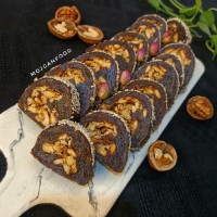 رولت خرما و بیسکوییت