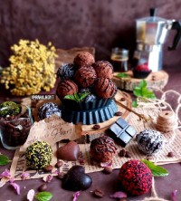 ترافل قهوه شکلاتی