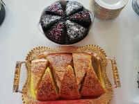 کیک خیس و کیک باقلوا یا شربتی