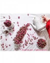 غنچه ی خشک گل محمدی درمنزل