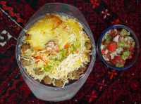 هویج پلو با گوشت قلقلی