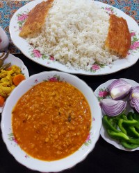 خورشت دال عدس