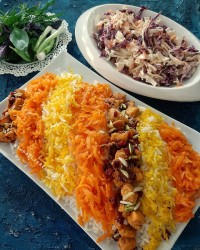 هویج پلو با مرغ