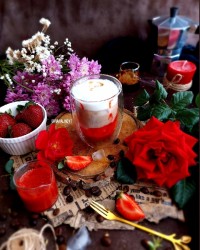 قهوه ی توتفرنگی