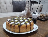 کیک گلاب بدون فر