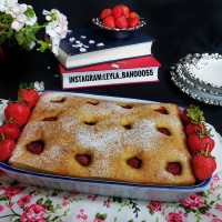 کیک_توت_فرنگی