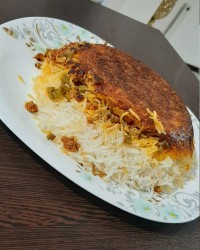 لوبیا پلو قالبی