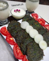 کوکو اسفناج بدون سیب زمینی