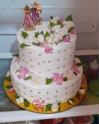 کیک عقد دوطبقه (عقد خواهرعزیزم)