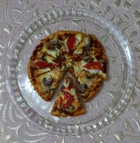 پیتزای قارچ وگوشت