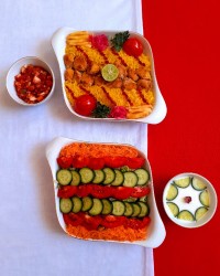 چلو گوشت بوقلمون
