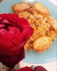 لوبیا پلو وته دیگ سیب زمینی کنجدی ورق بزن لذت ببر?